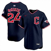 Men's Cleveland Guardians #24 Triston McKenzie Navy 2025 Alternate Limited Stitched Jersey Dzhi,baseball caps,new era cap wholesale,wholesale hats